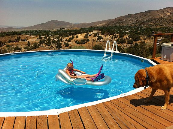 Swimming pool deck area:)