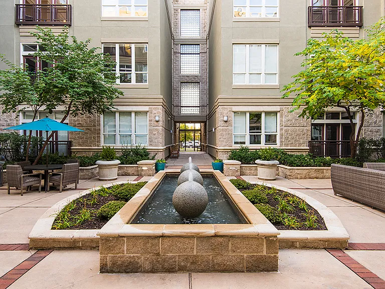 Three courtyards