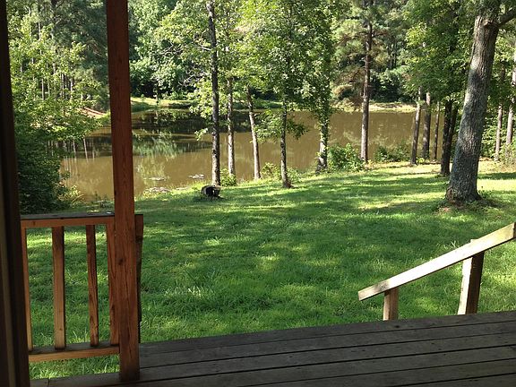 Backyard with pond