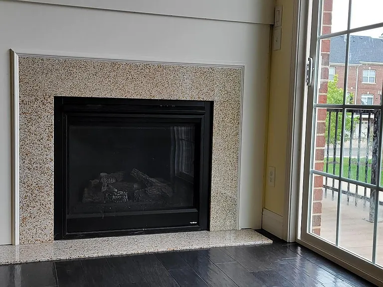 A beautiful fireplace creates a warm and cozy home during winter.