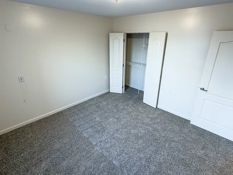 Bedroom with large closet