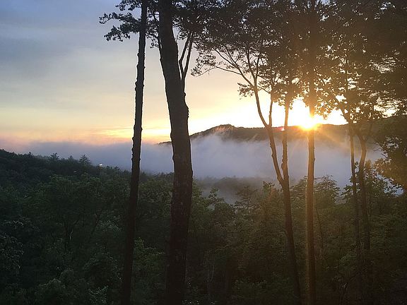 Sunset from the deck
