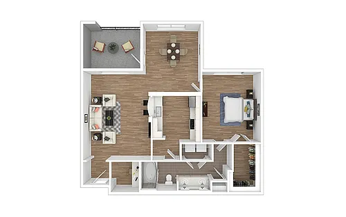 Floor plan Channelside - Renovated