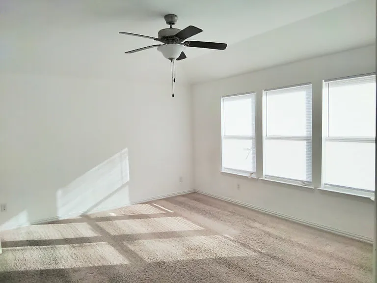 Master bedroom view from the door.