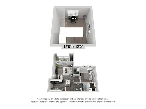 Floor plan Aspen Loft