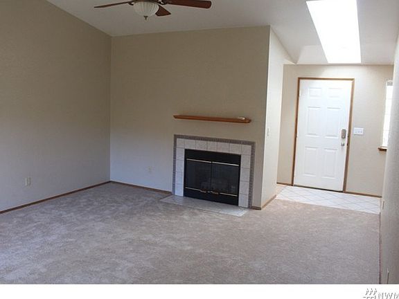 Vaulted entry with skylight!