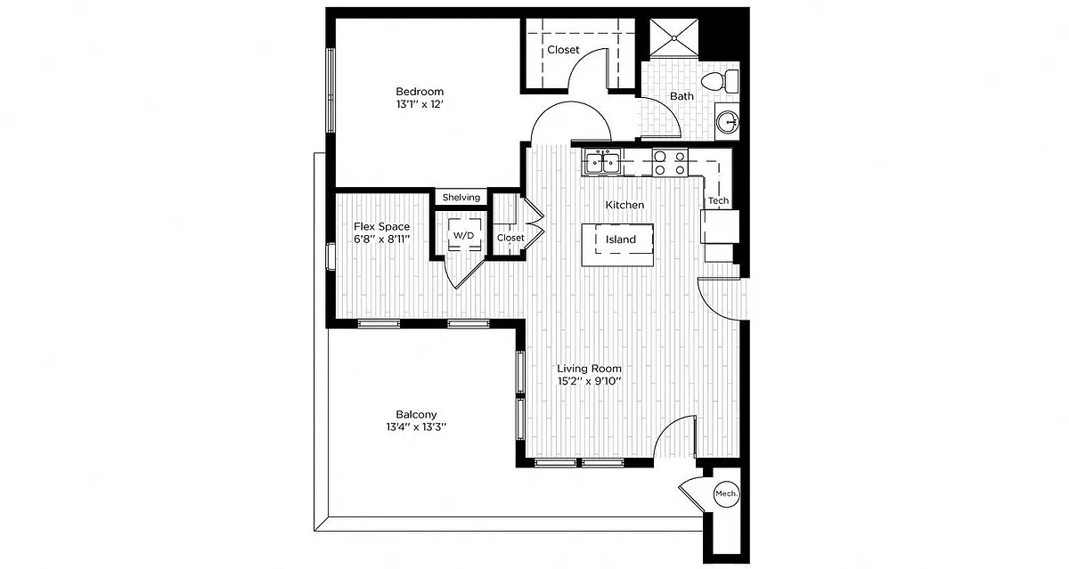 Floor plan 1GA WEST