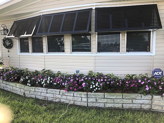 New Bahama shutters. Front