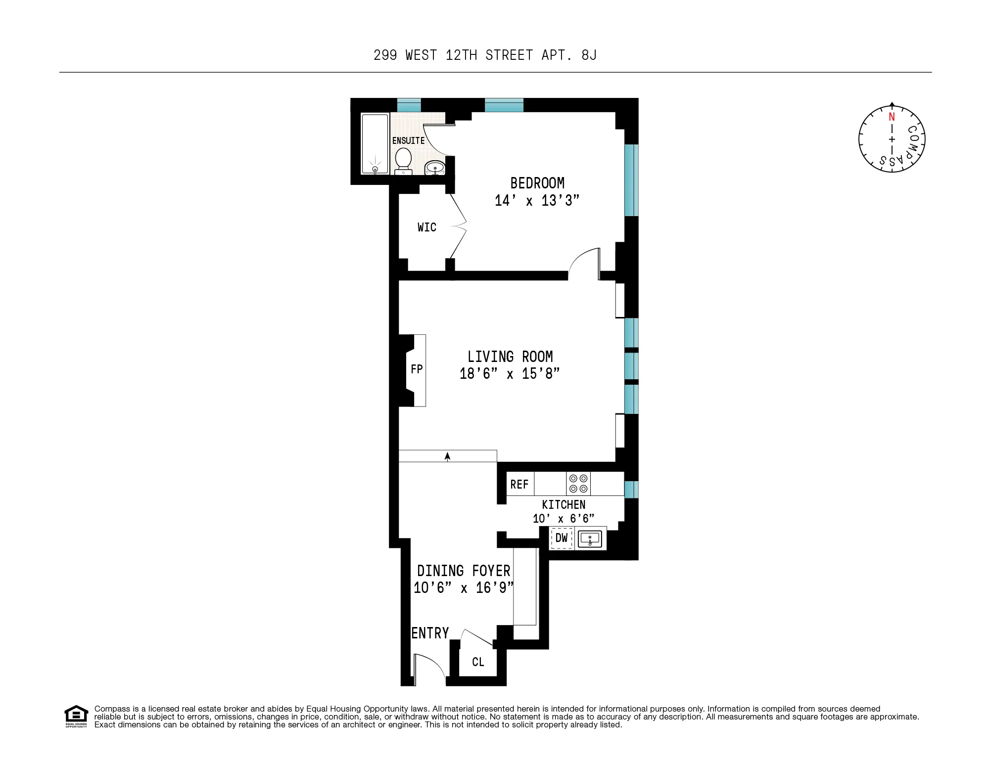 299 West 12th Street #8J in West Village, Manhattan | StreetEasy