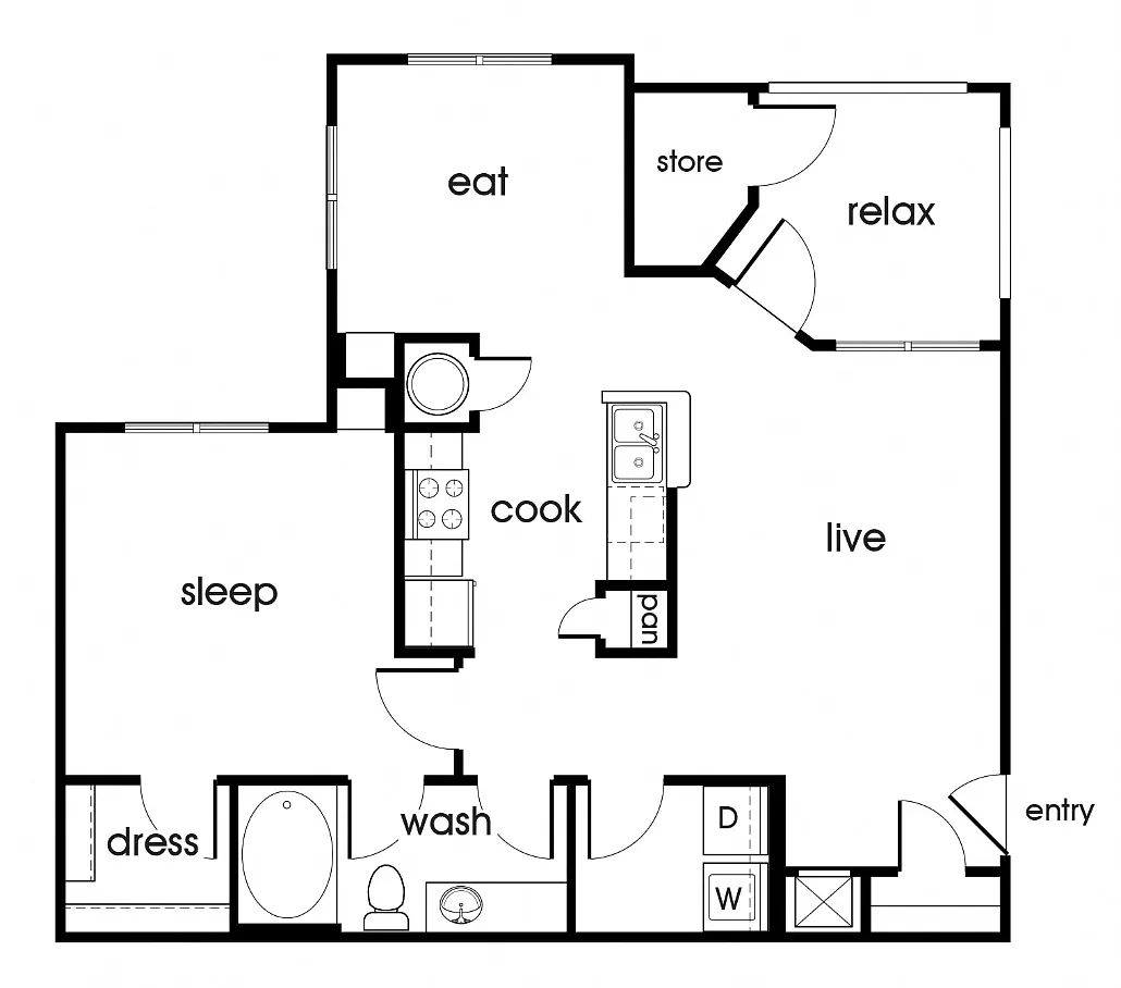 Floor plan 1A - 60