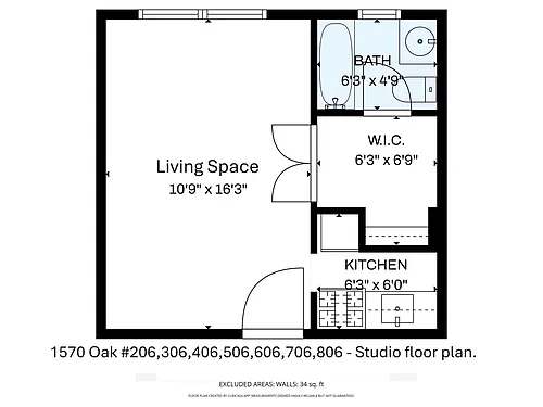 Floor plan Studio