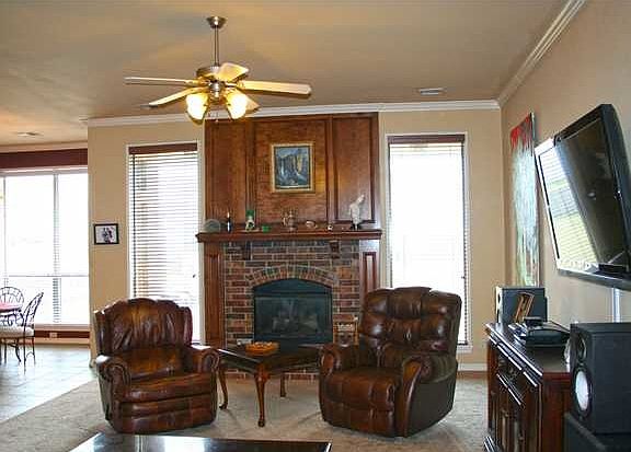Fireplace in living room