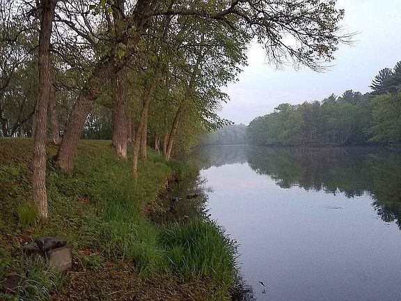 River looking south. 