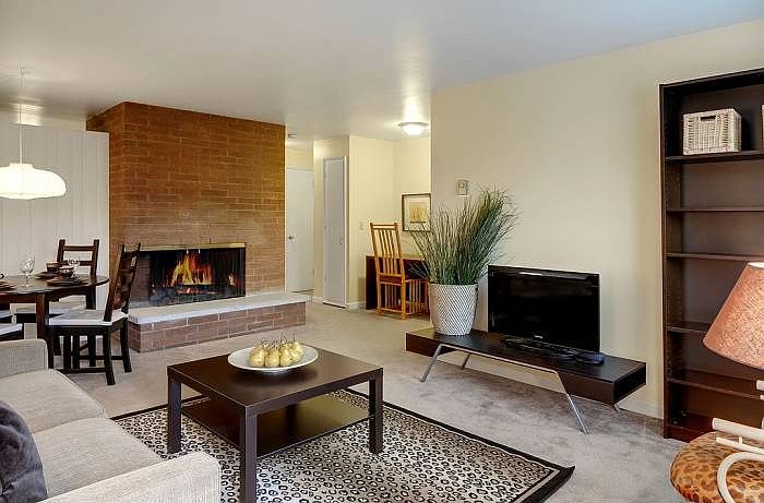 Living Room & Fireplace