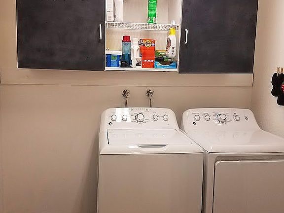 Laundry room off kitchen