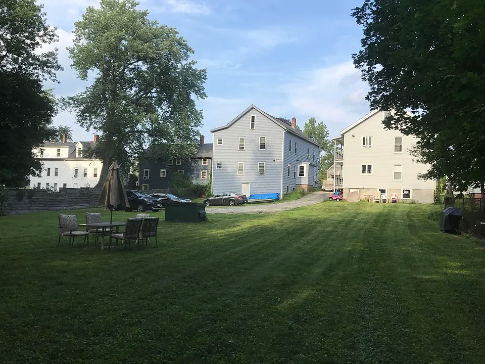 View of your yard and parking area from the back property line