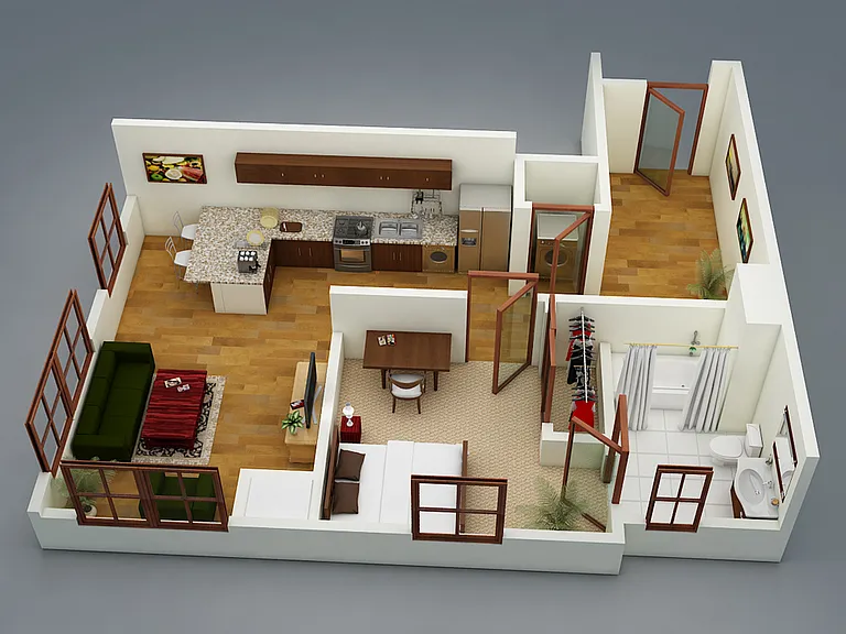 Metro Park East - MOD 3 - 1 Beds - 1 Baths - 600 Sq. ft.