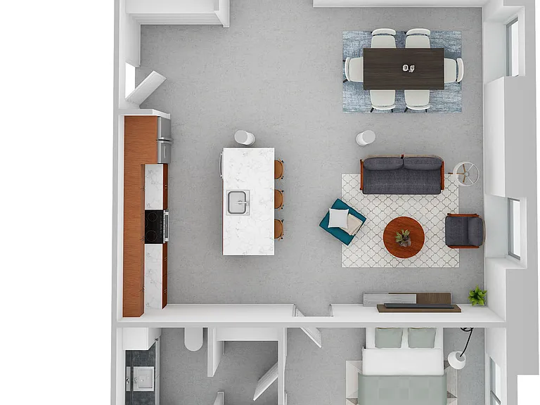2I floor plan The Lofts at King Mill