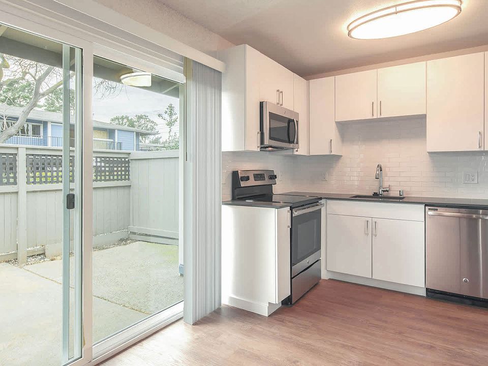 Kitchen with Stainless Steel Appliances and Private Patio