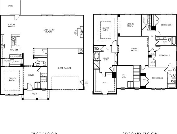 This home is 3,664 square feet with 4 bedrooms and 3-1/2 baths.