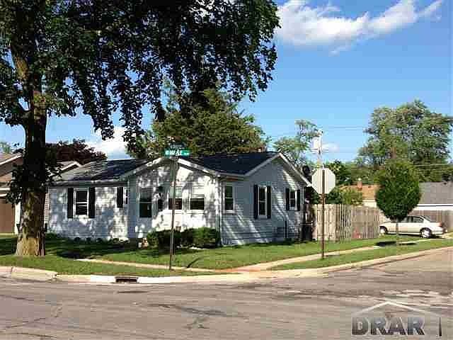 Front, tree has been removed