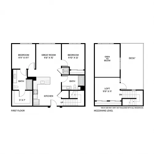 Floor plan The Madison Loft