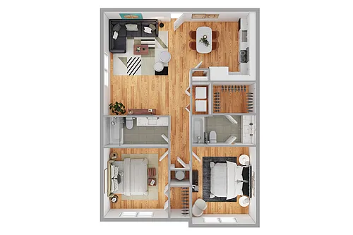 Floor plan 2X2