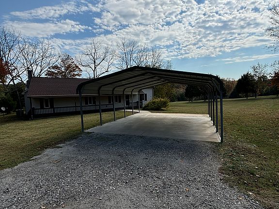 Carport in front of house