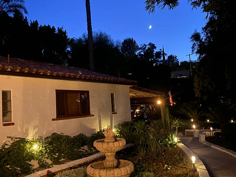 Garden View looking to the guest house