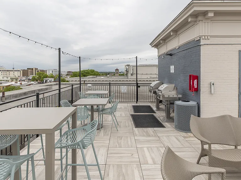 Rooftop deck with grilling area