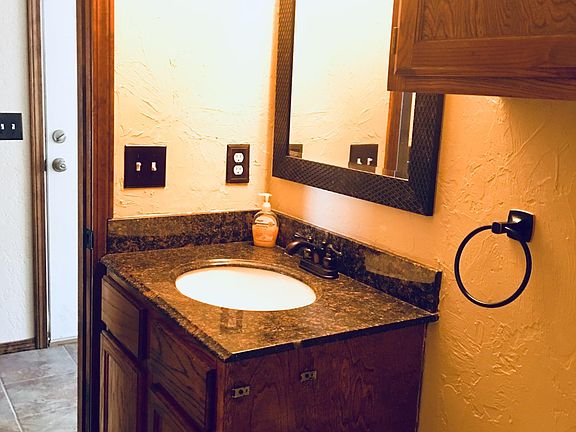 Downstairs bath with granite