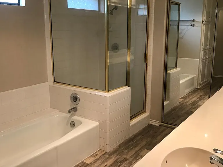 Tub and Glass Shower