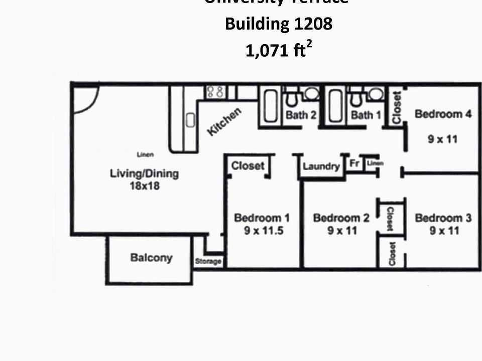 2nd image of 1211 University Ter APT B