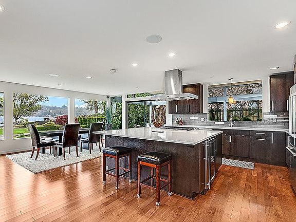 Massive island creates gathering space