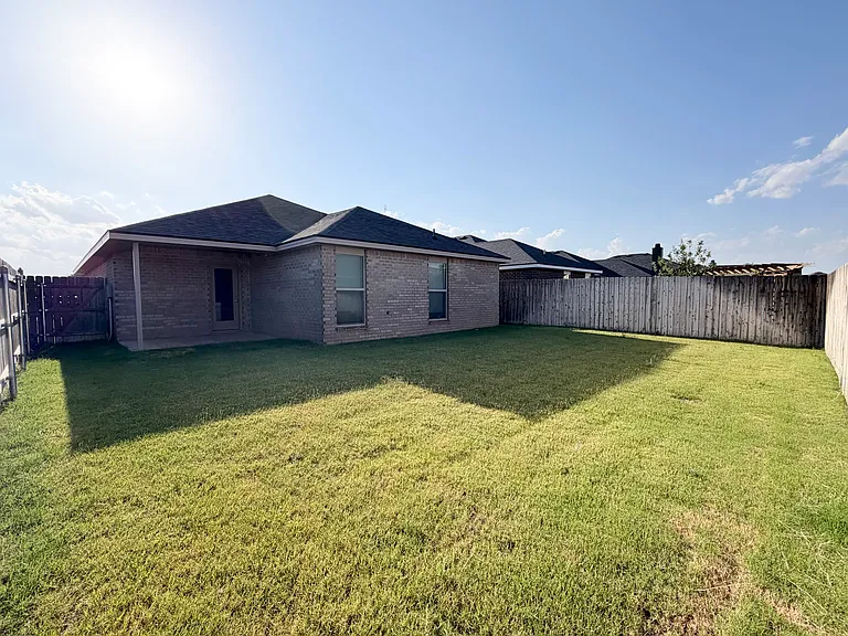 Huge outdoor space. New sod yard. New fence.