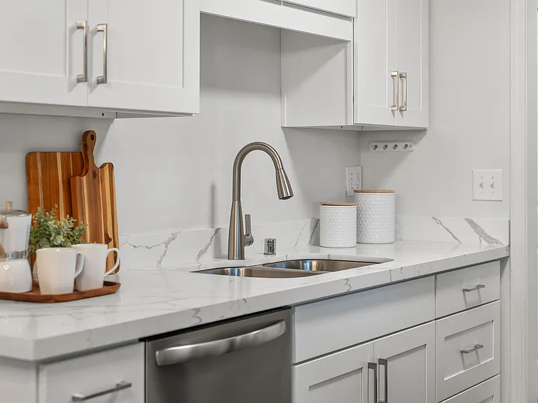 Kitchen has been completely updated