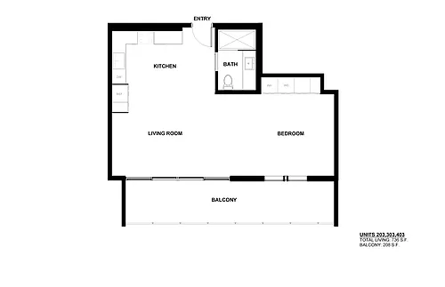 Floor plan Studio A