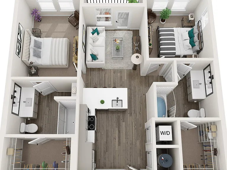 Two Bedroom Two Bath Floor Plan Two Bedroom Two Bath Floor Plan