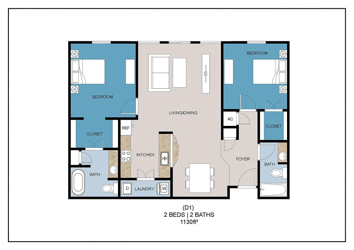 Floor plan D1