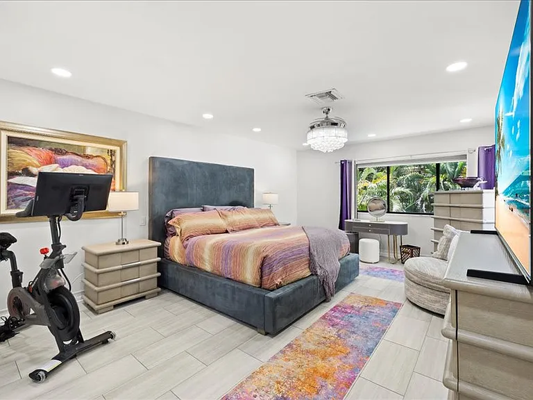 Newly designed and furnished master bedroom.