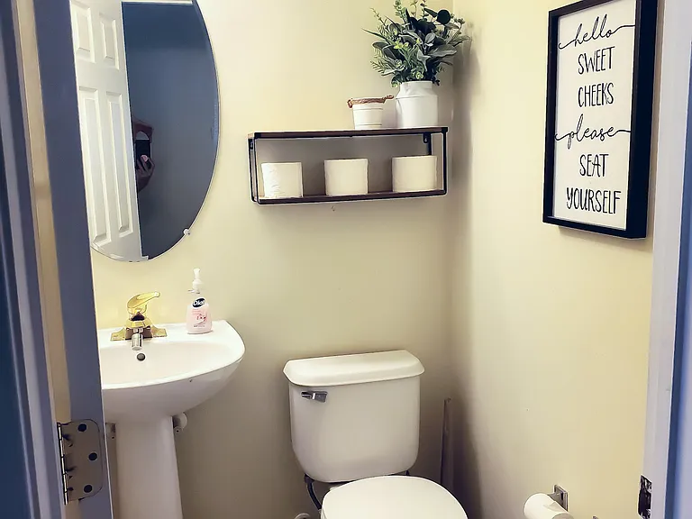 Main level half bath