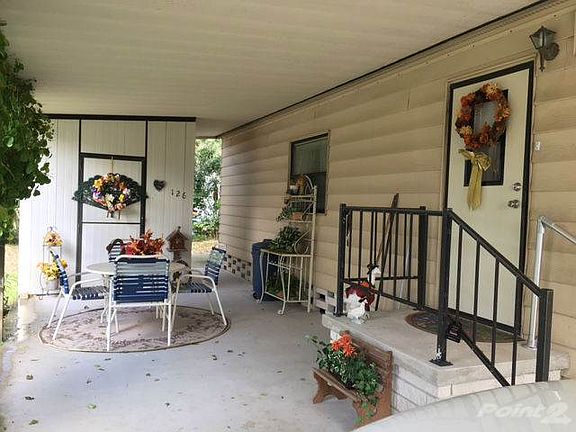 Carport seating area