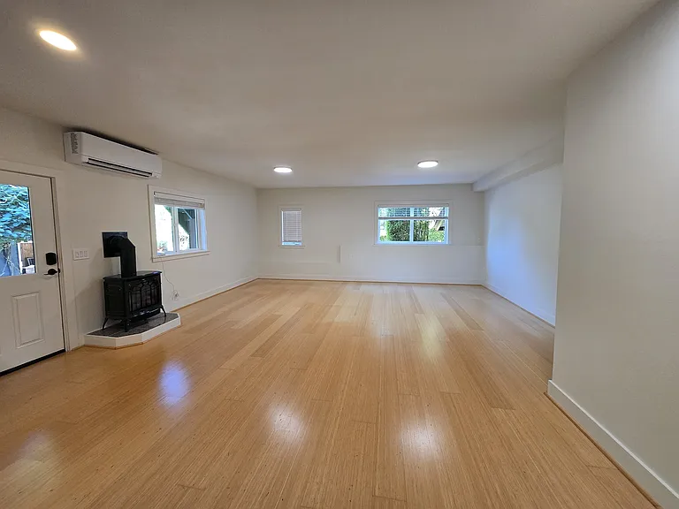 Bright open-concept layout with lots of flexibility to create a space that reflects your own personal style. Efficient ductless mini-split heating and air conditioning as well as a gas fireplace.