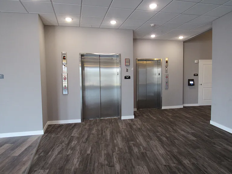 Two conveniently located elevators.