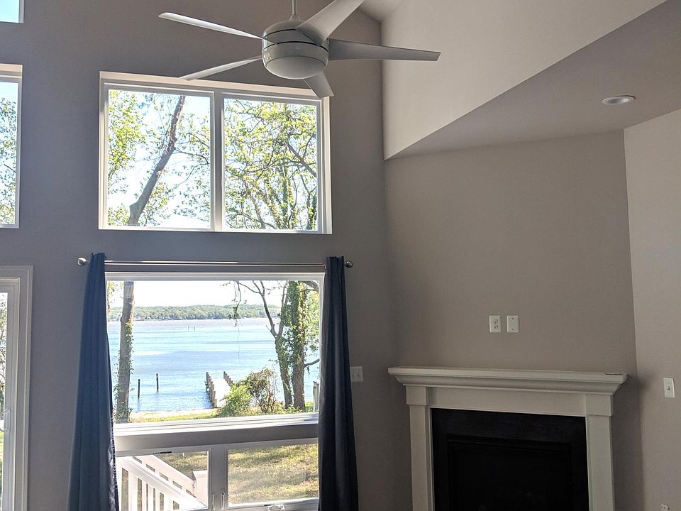 View of Magothy River and gas fireplace (No pier, Pier belongs to neighbor)