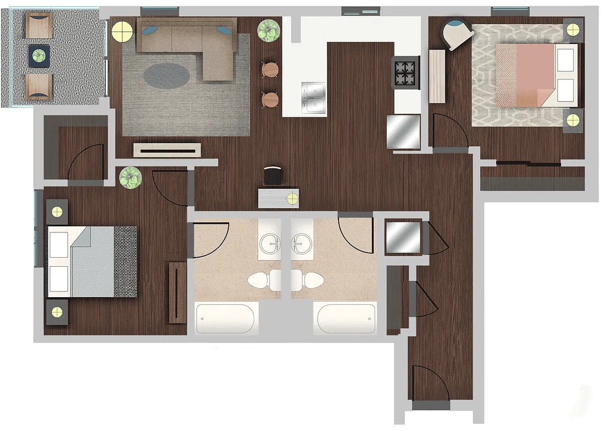 Floor plan D1
