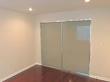 Bedroom closet glass doors