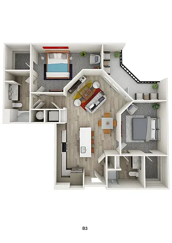 Floor plan B3