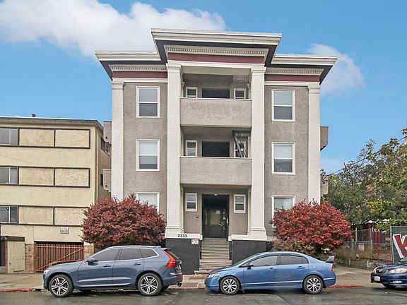 Front exterior view of the apartment building at 2333 Channing Way, Berkeley, CA 94704, USA