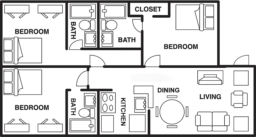 Floor plan 3X3